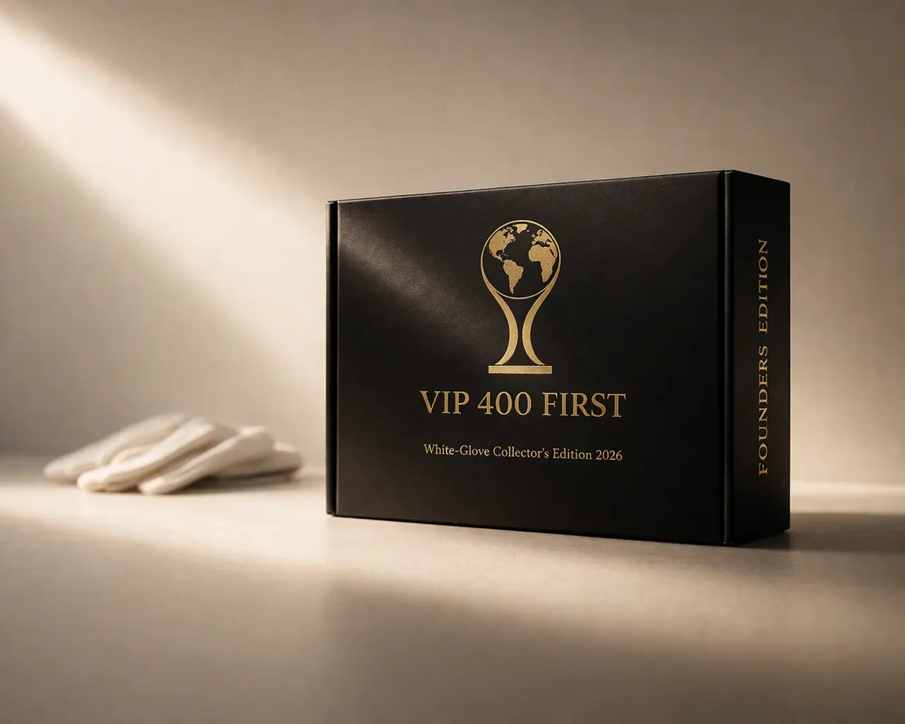 White glove Panini World Cup 2026 collector edition box premium handling